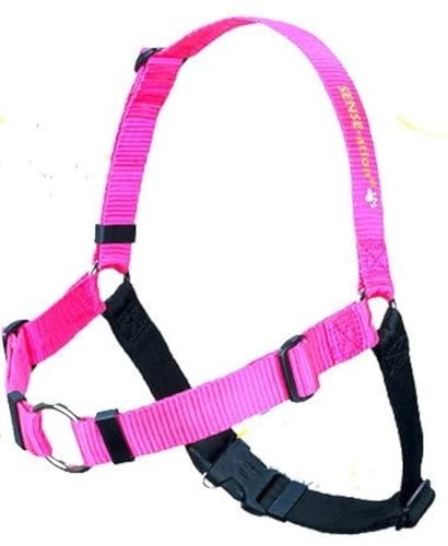 Die Original Sense-ation verhindert Zerren Hund Training Hundegeschirr (Rosa, M-L Breit) von SENSE-ation Dog Harness