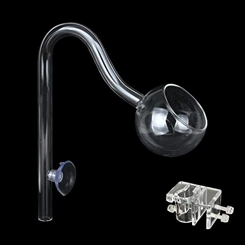 SENZEAL 13 mm Aquarium Glas Outflow Lily Poppy Pipe Schlauch mit Clip Acryl für 12/16 mm Rohr von SENZEAL