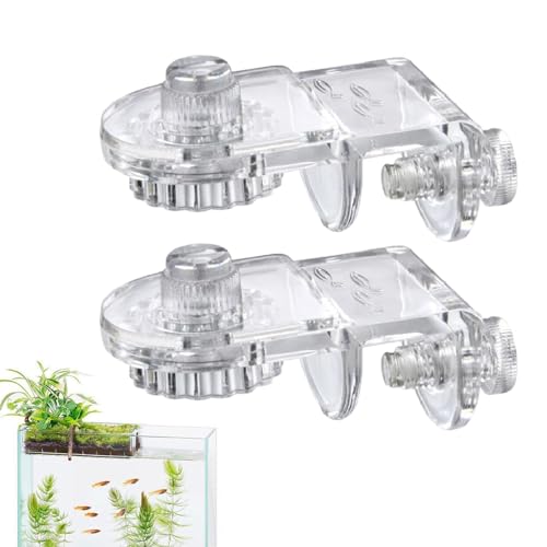 SENZZ Fish Tank Top, Acryl Anti-Jump Net Clamp, Aquarium Zubehör, randlose Glas Baldachin Clips Halter für Aquarien von SENZZ