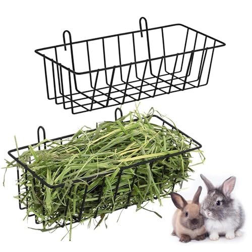 SENZZ Heurack für Kaninchen, Heufutterstation für Kaninchen, Heuraufe Bunny, großer und robuster Heuraufe für Kaninchen, Meerschweinchen - Heuraufe aus Metall von SENZZ