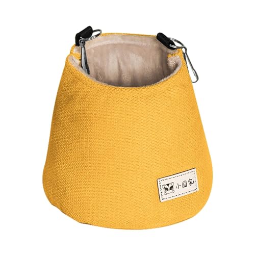 Sugar Glider Pouch – Sugar-Gleiter-Hängematten-Tasche | warmes Bett für Hamster | Kleintiere abnehmbare Nestmatte | warmes Fleece-Nest | Baumwollnest für Hamster Syrischer Hamster Sack Schaukel von SENZZ