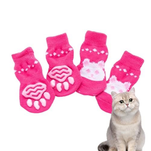 Zugsocken für Hunde, Hundepfoten, rutschfeste Socken für Hunde, elastischer Pfotenschutz mit Mustern, verschleißfeste Katzensocken für drinnen und draußen, von SENZZ