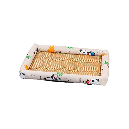 Haustier Eismatratze Sommer Hund Eismatratze Haustier Matte Haustier Katze Hund Matte Nest Haustier Eismatratze (50 x 40 cm, Beige) von SEOUGEE