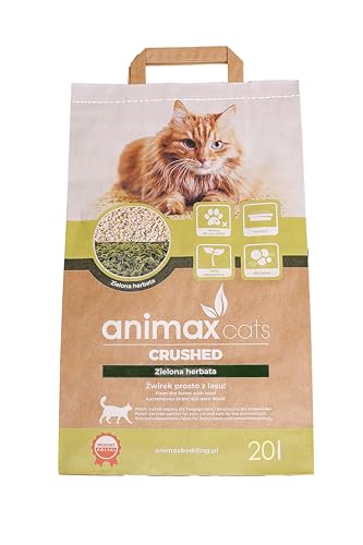 Klumpstreu für Katzen 20 L - Katzenstreu Klumpend - Staubfrei und Duft Grünem Tee - 100% Natürliche von SEPIR von SEPIR