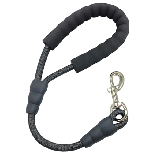 SEPXUFORE 45,7 cm kurze Hundeleine + Verkehrsleine für Haustiere, starkes Nylon + gepolsterter Griff + gut verarbeiteter Verschluss, ideal für mittelgroße und große Hunde, Training von SEPXUFORE