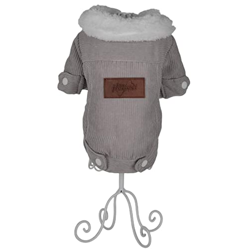 SERUMY Hundekleidung Hundekleidung Herbst Winter Welpe Haustier Hundemantel Jacke für kleine mittelgroße Hunde dicke warme Chihuahua Yorkies Kleidung - Schwarz, M von SERUMY