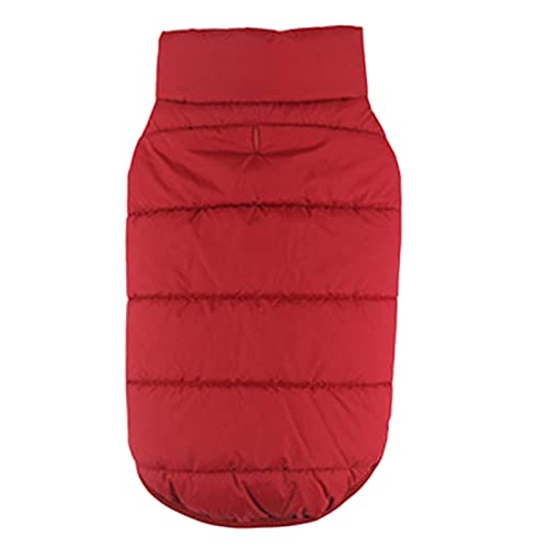 SERUMY Hundekleidung Winter Haustier Mantel Kleidung für Hunde Winter Kleidung warme Hundekleidung für kleine Hunde Weihnachten großer Hund Mantel Winterkleidung - Rot, Xs von SERUMY