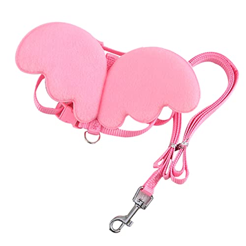 1Stk Haustierleine gurtstopper gurtschoner gurtschutz haustierbedarf Hundegeschirr mittlerer Größe Seil zum Laufen für Haustiere Kette Gänseleine Gänselaufseil Nylon-Material Rosa SEWOART von SEWOART