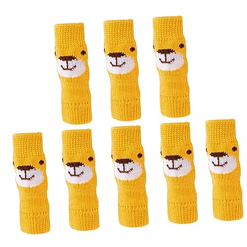 2 Sets Haustiersocken für Hunde, Beinstulpen für kleine Hunde, warme Hunde-Kratzsocken, Haustier-Beinmanschetten, Socken für Hunde, Thermosocken, Haustier-Beingelenkschutz, Elastizität, Griffigkeit, von SEWOART