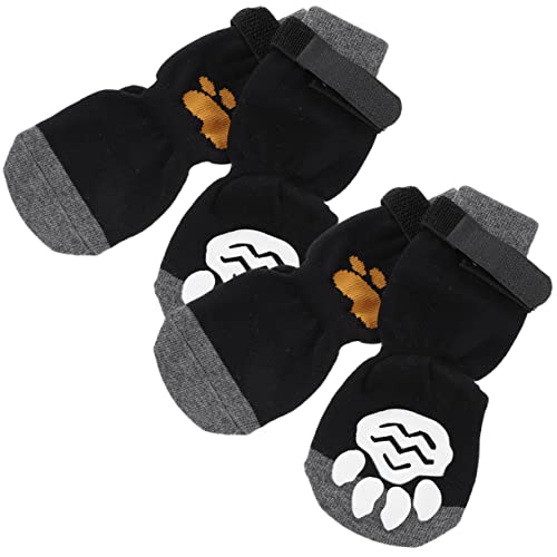 SEWOART Stilvolle Hundesocken 4 Stück Entzückende Atmungsaktive Baumwollsocken - Feature von SEWOART