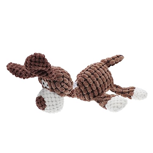 SEWOART 1 STK Kauspielzeug für Hunde Plüschtiere ausgestopfter Welpe Beißspielzeug Interactive Dog Toys Dog chew Toy Spielzeug für Haustiere Backenzahnspielzeug für Hunde Maiswolle Coffee von SEWOART