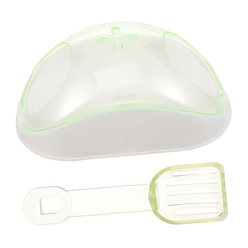 SEWOART 1 Satz Hamster Transparentes Badezimmer Sandbadbehälter Für Hamster Kleintier Badehaus Hamsterkäfig Sandbadset Für Hamster Chinchilla Hamster-Sand-badewanne Light Green Plastik von SEWOART