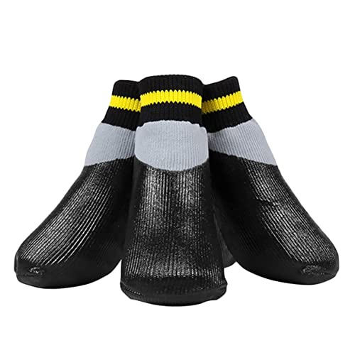 SEWOART 1 Satz Gummisocken Plüschstiefel Für Hunde Hundesocken Für Große Hunde Socken Für Katzen Welpen Winterschuhe Hund Flauschige Stiefel Welpenschuhe Behaart Der Hund von SEWOART