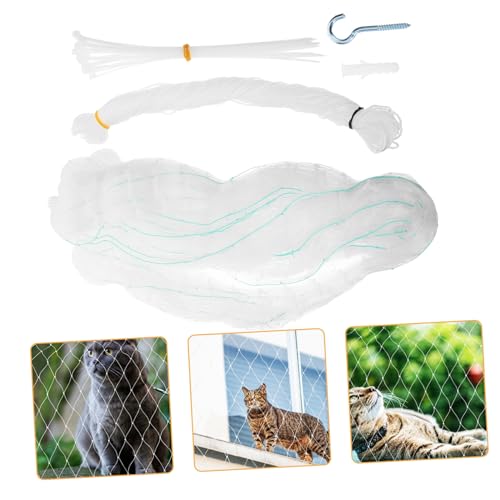 SEWOART Nylon Katzensicherheitsnetz 1 Set Katzenbalkongeländernetz Fallnetz für Katzenhundebalkon von SEWOART