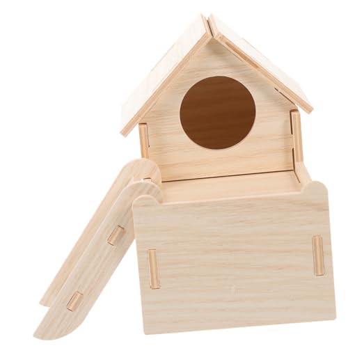 SEWOART Hamster Käfig 1 Satz Meerschweinchen-Labyrinth Meerschweinchen-Nest Hamsterbett Hamsterhaus Versteck Schlafbett Für Hamster Igelhaus Verstecke Für Hamster Aus Holz Rattenhaus Aus Holz Hölzern von SEWOART