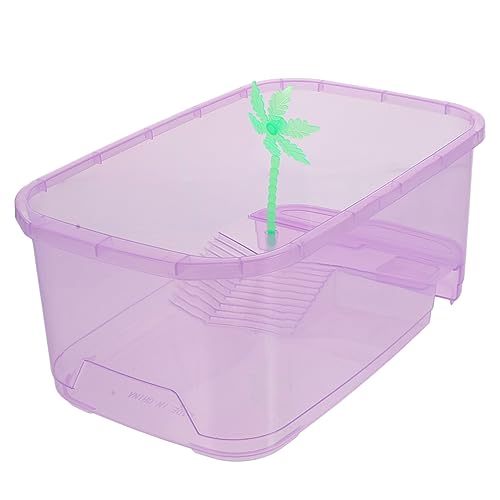 SEWOART 1 Set-Box Schildkrötenbecken Kleintiertransporter Lebensraum Für Reptilien Brutbehälter Für Reptilien Kleintierkäfig Zuchtbecken Für Aquarien Aquarienbedarf Violett Plastik von SEWOART