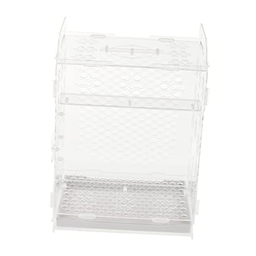 SEWOART 1 Stück Acryl Vogelkäfig Transparente Birdcage Bequemes Papagei Mit Tablett von SEWOART