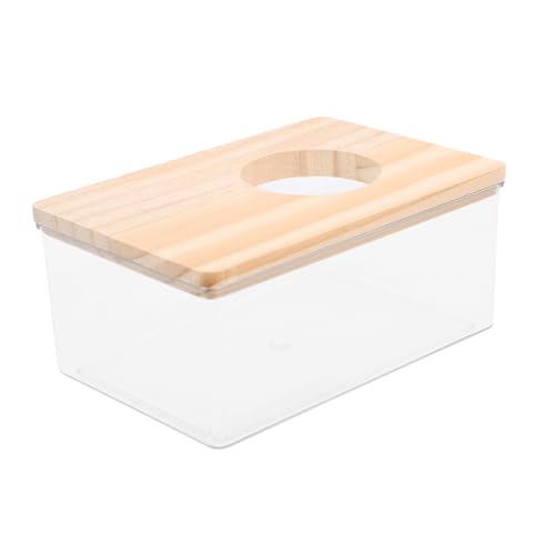 SEWOART 1 Stück Box Hamster Sandkasten Kleine Haustiere Duschraum Transparente Haustierbadewanne Kleine Haustiere Toilette Haustierbadebecken Grabsandbehälter Transparentes Badezimmer von SEWOART