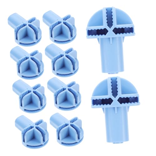 SEWOART 10Pcs Katzen Cage Caster Accessoires Ersatz Vogelkäfigradanschlüsse Kleine Plastikspinner Radadapter Schwenkkaster Sockel Ärmel Himmelblau von SEWOART