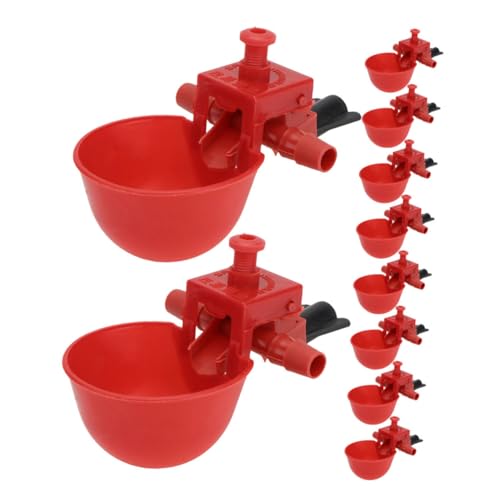 SEWOART 10stücke Wasserspender Für Hühner Automatische Vogeltränke Tragbar Aus Einfache Reinigung Geeignet Für Tauben, Finken, Papageien Und Andere Vögel Stabiles Material SEWOART 10stücke Wasserspender Für Hühner Automatische Vogeltränke Tragbar Aus Einfache Reinigung Geeignet Für Tauben, Finken, Papageien Und Andere Vögel Stabiles Material von SEWOART