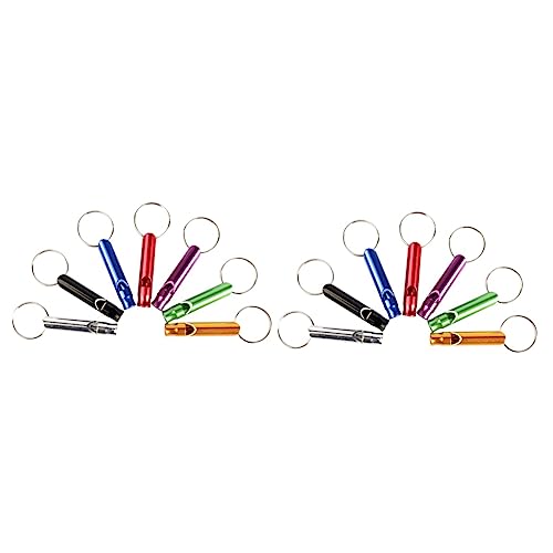 SEWOART 2sets Trainingspfeife Trainingswerkzeug Aluminiumlegierung Langlebigkeit Hörsichere Frequenzregelung 7pcs*2 von SEWOART