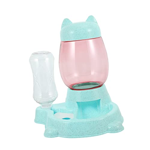 SEWOART 1Stk Katzenfutter Katze Fressnapf automatische Tränke Katzennäpfe Lebensmittelbehälter Wasserspender für Welpen pet Feeder Katzen wasserspender Hundespender Hundenapf Plastik Blue von SEWOART