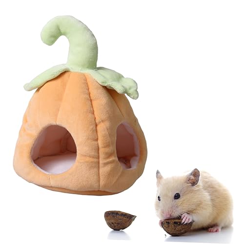 SEWOART Mini-kürbis-betthaus für Hamster Ratten Kleintiere Warmes Haustiernest für Couch Reisebett von SEWOART