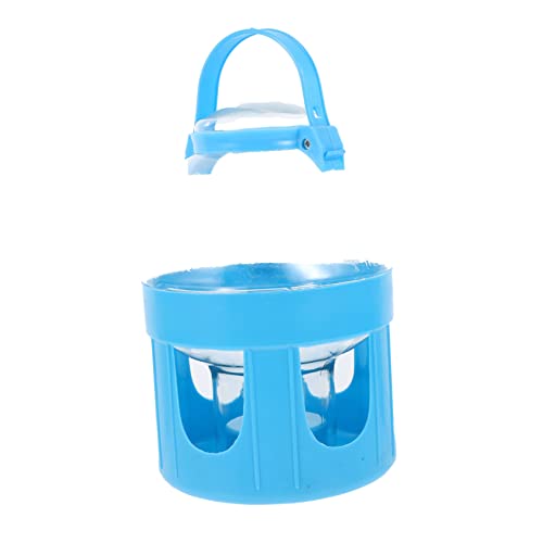 SEWOART 1Stk Taubenkessel coop Taubentrinker Tränke Käfig vogelfutterspender vogelfutterhäuschen Wasser Flasche trinkbrunnen Wasserspender für Tauben Haustier Taube PVC Sky-Blue von SEWOART