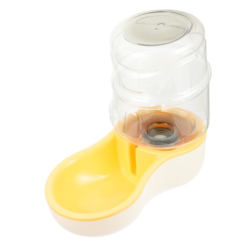 SEWOART 1Stk Trinkbrunnen Kätzchen Trinknapf Trinkfutterautomat für Haustiere Hase Wassernapf Pet Water Bowl pet Feeder trinkflaschen Wassernapf für Welpen Trinknapf für Welpen pp Yellow von SEWOART