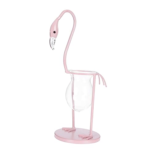 SEWOART 1Stk hydroponische Vase bürodeko büro Dekoration nähgarn pink Geschenkidee Zimmerpflanzen Dekoration Dekorativ Moderne Vase Luft Desktop-Dekoration Vase in Flamingo-Form Glas Rosa von SEWOART