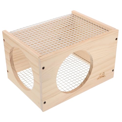 SEWOART 1pc Hamster Versteck Kleine Tiere Käfig Kaninchen Käfig Holz Haustier Nest von SEWOART