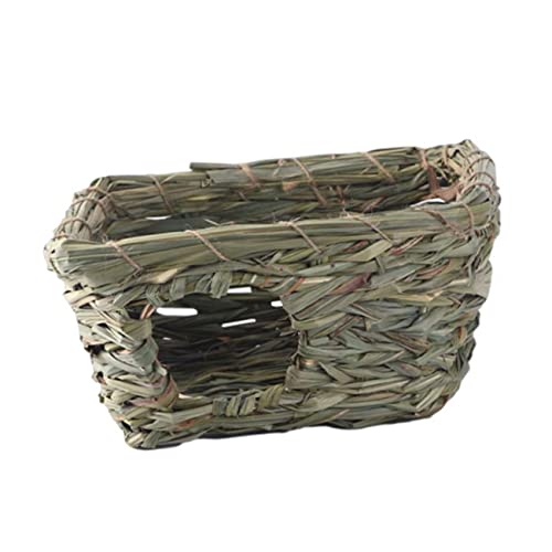 SEWOART 1pc Praktische Handgewebte Nest Reed Gras Nest Kaninchen Hütten Hamster Nest Für Haustier von SEWOART