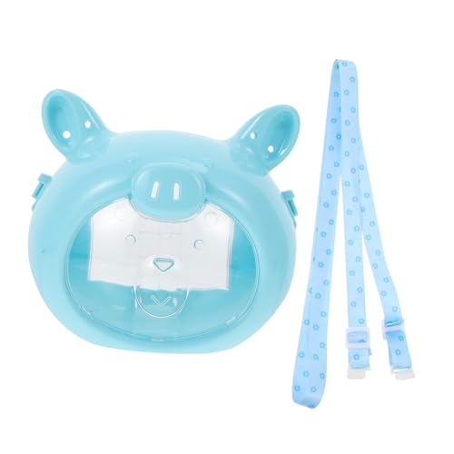 SEWOART 1stk Hamsterkäfig Zum Mitnehmen Mini-rattenkäfig Im Freien Reisehandtasche Für Kleintiere Tragetasche Für Meerschweinchen Mäusekäfig Kaninchenstall Im Freien Plastik Blue von SEWOART