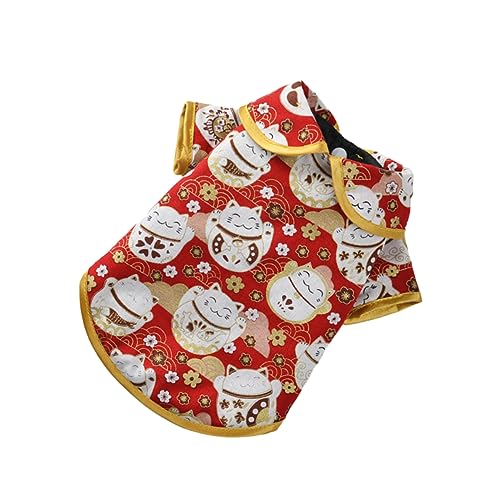 SEWOART 1PC Pat Neujahr Haustier Hund Kostüm chinesischen Stil Haustier Kleidung stilvolle Winter warmen Mantel für Katze Hund Festival Foto von SEWOART