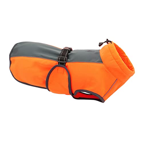 SEWOART 1stk Haustierjacke wasserdichte Hundekleidung Regenmantel Für Haustiere Hund Winter Leichte Hundejacke Wasserfester Mantel Kleiner Hund Regenmantel Warme Weste Orange Polyester von SEWOART