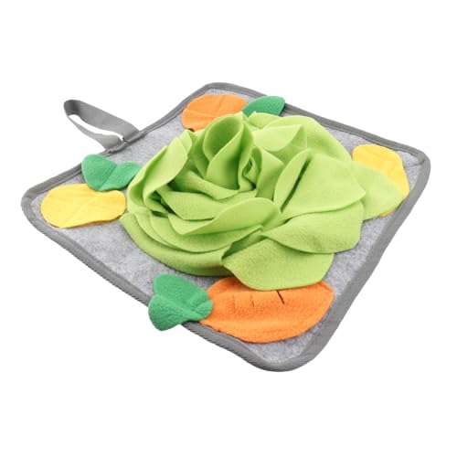 SEWOART 2 STK Kaninchen-schnüffelpad Hundematte Meerschweinchen Futter Schnüffelmatte Für Intelligenzspielzeug Für Kaninchen Hundespielzeug Waschbare Schnüffelmatte Green Polarfleece von SEWOART