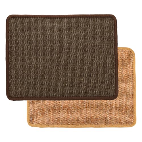 SEWOART 2 Stück Sisal Katzenkratzpad Katzenkratzmatte Schlafteppich Kratzspielzeug Kätzchen Kratzmatte Sisal Katzenkratzpad Katzenboden Kratzmatte Katzenkratzbrett Katzenschleifmatte von SEWOART