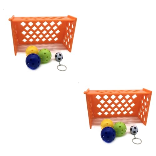 SEWOART 2 Stück Vogel Fußballspielzeug Zufällige Farbe Spielzeug Tischfußball Outdoor Vogelspielzeug Tischspielzeug Papageientraining Fußball Fußballspielzeug Für Vögel von SEWOART