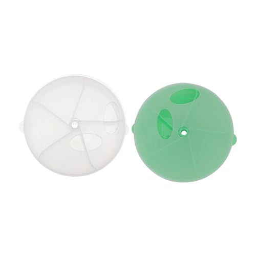 SEWOART 2 Stücke Papagei Futter Box Netz Spieß Papageienfutterbälle Hamster Bird Toys Futterbox Vogelfütterungsboxen interaktive Spielsachen für Papageien Rostfreier Stahl Green von SEWOART