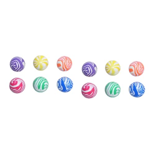 SEWOART 20 STK Hüpfball Für Kinder Stachelige Hüpfball-Karnevals-spaßpreise Mini-Spielzeug Sortiment Hüpfbälle Farbiger Sprungball Bounce Party Favor Toys Swirl Bounce Ball von SEWOART