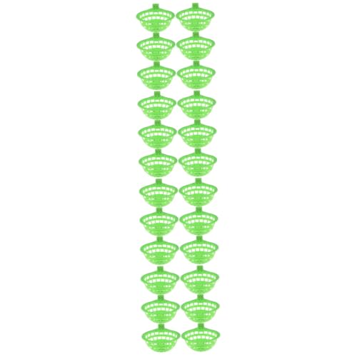 SEWOART 24 STK Vogelnest Vogelbrutnest Sittich Nest Vogelkäfignest hängend Vögel brüten Nest Nistbecken für Vögel Papageienbrutnest Taubenbrutnest hängendes Käfignest Plastik Green von SEWOART