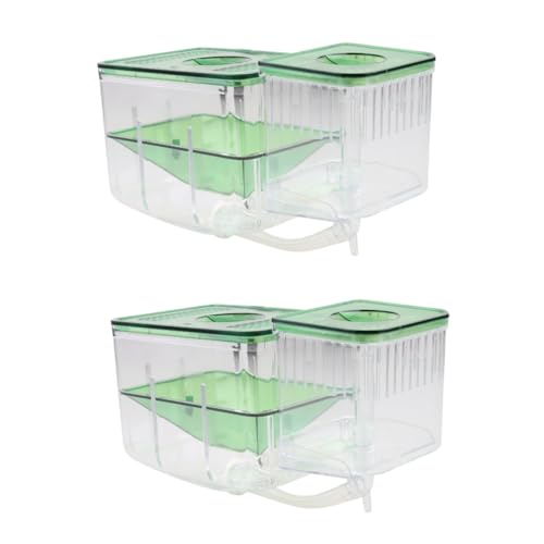 SEWOART 2Er-Box Zuchtbecken für Aquarien Aquarienbrutkasten Schutzbereich für Fischbrut Beobachtung von Fischbrut Betta-Fischzubehör Zuchtbecken für Goldfische isoliertes Aufzuchtbecken von SEWOART