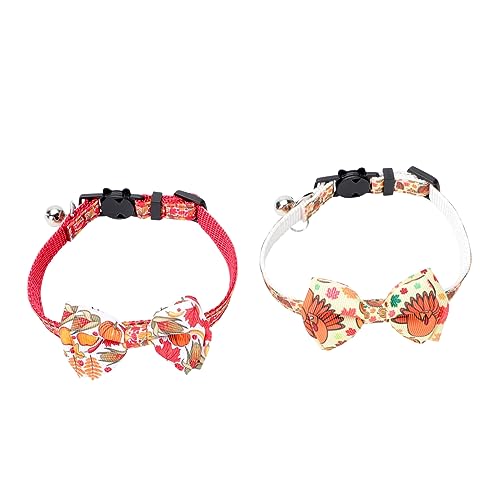 SEWOART 2St Haustierhalsband Hunde hundekragen für Haustiere Dog Collars Halsband mit Katzendekor Halskette mit Katzenband Katzenbedarf Haustier Katzenhalsband Plastik von SEWOART