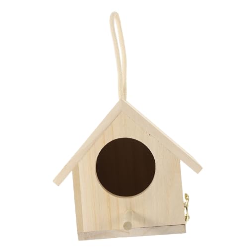 SEWOART 2St Heimdekoration Garten Vogelhaus Simulation Vogelnest Hausdekorationen für zu Hause Vogelnisthaus Vogel-Dekor Home Decor wohnungsdeko zartes Nest Gartenverzierung Bambus Yellow von SEWOART