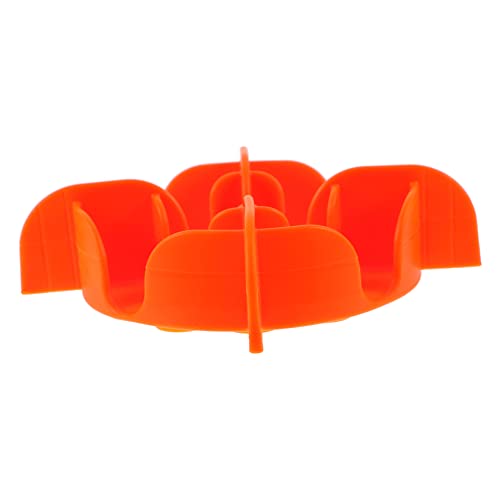 SEWOART 2St langsamer Zubringer Langsamer Futternapf für Haustiere Spielzeug Hundezubehör pet Supplies Hunde kotbeutel schöner Hundenapf Futternapfeinsatz für Haustiere Kieselgel Orange von SEWOART