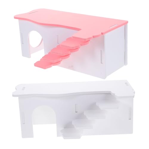 SEWOART 2st Hamsterhaus Hamsterversteck Hamster Verstecken Kletterspielzeug Für Hamster Meerschweinchenleiter Hamster-kletterbrücke Hamsternest Spielplatz Für Ratten Hamsterhütte PVC von SEWOART