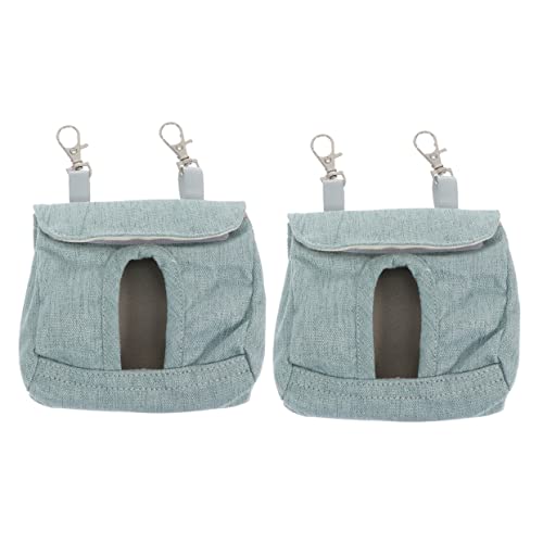 SEWOART 2st Kleidersack Kaninchen Hase Kleine Lagerregale Futterbeutel Für Kleintiere Guinea-Tasche Futtersack Zum Aufhängen Chinchilla-aufbewahrungshalter Hängende Lagerkrippe Blue Stoff von SEWOART