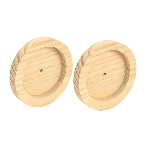 SEWOART Multifunktionales Futternapf-Set aus Holz für Hamster rutschfestes Design für Futter und Wasser für Hamster von SEWOART