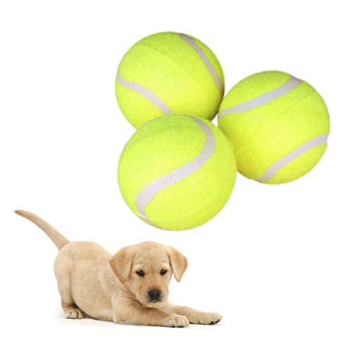 SEWOART 3er-Pack Hundespielzeug Zum Kauen Interaktive Tennisbälle für Das Apportiertraining Von Haustieren Hundebeißspielzeug-Set von SEWOART