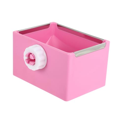 SEWOART 3St Kaninchen quadratische Schüssel pet Supplies wasserschale Katzen Accessoires Katzen Fanartikel quadratische Schüssel für Kaninchen Hasenwasser Futternapf Kaninchenschale Rosa von SEWOART